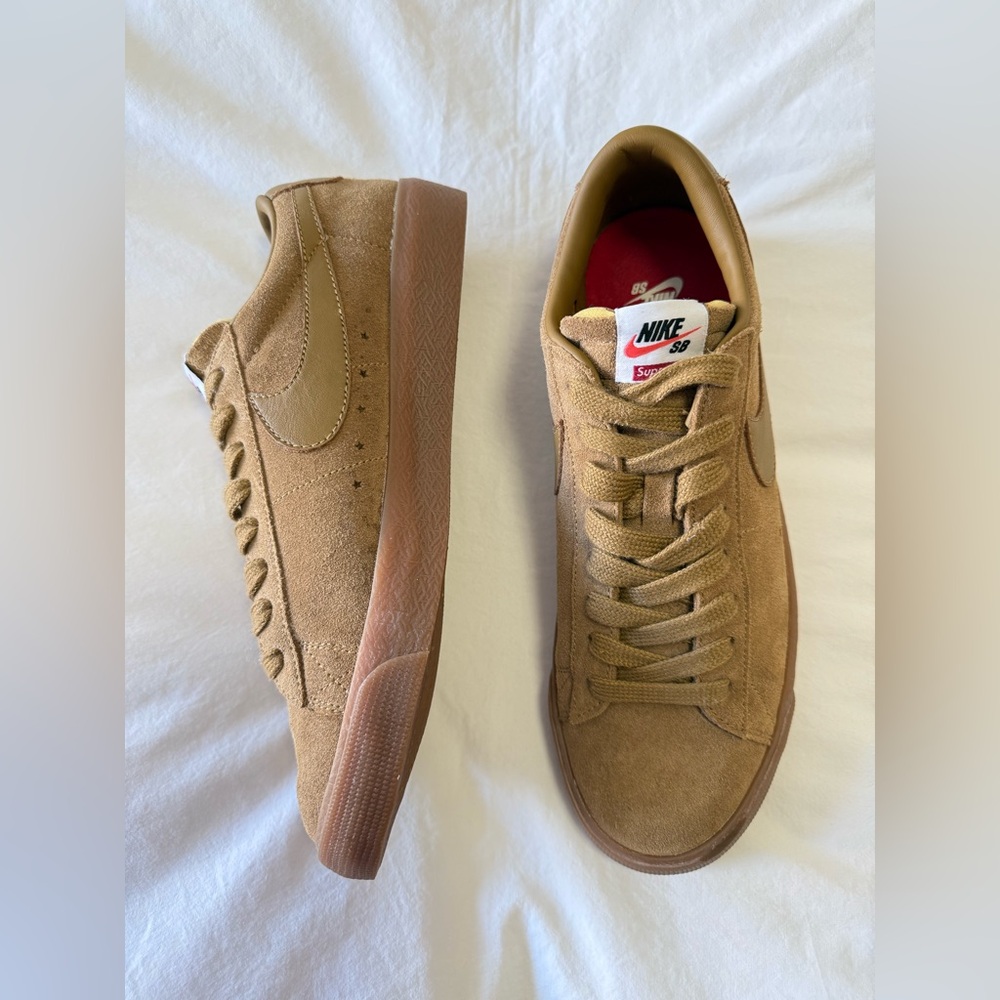 Nike Supreme SB | Men’s 8 | Brown Suede Low Sneakers | Skateboard EUC